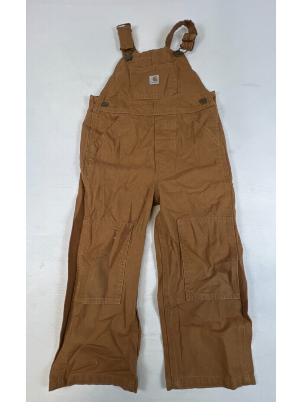 Carhartt Toddler Boys 3T Brown Duck Canvas Bib Overalls Workwear Retro